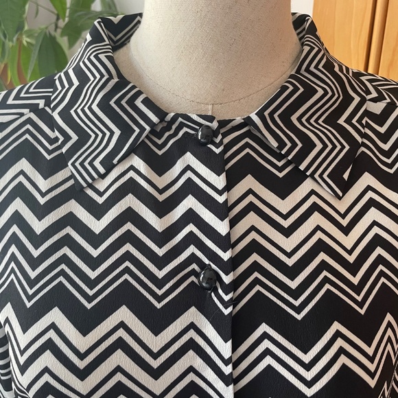 Missoni for Target Iconic Black and White Blouse - Picture 3 of 5